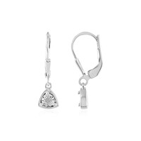 Boucles d'oreilles en argent et Diamant I3 (J)