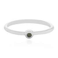 Bague en argent et Diamant vert