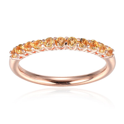 Bague en argent et Citrine