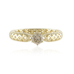 Bague en or et Diamant champagne I2 (Ornaments by de Melo)