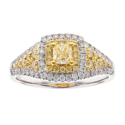Bague en or et Diamant SI2 jaune (CIRARI)