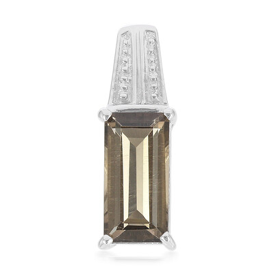 Pendentif en argent et Quartz fumé