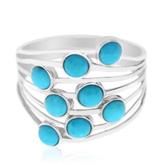 Bague en argent et Turquoise Sleeping Beauty (Anne Bever)
