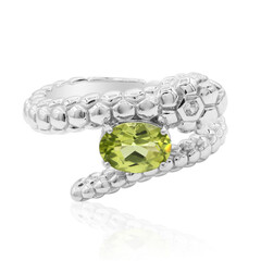 Bague en argent et Péridot