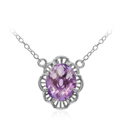 Collier en argent et Améthyste de Bolivie