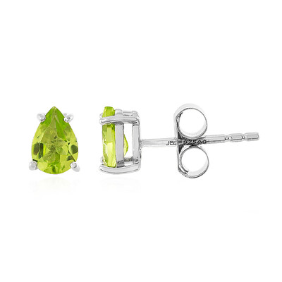 Boucles d'oreilles en argent et Péridot du Jilin