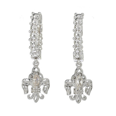 Boucles d'oreilles en argent et Zircon (Dallas Prince Designs)
