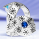 Bague en argent et Saphir bleu (TPC)