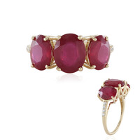 Bague en or et Rubis de Madagascar (de Melo)
