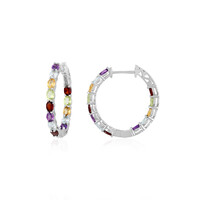 Boucles d'oreilles en argent et Améthyste de Zambie