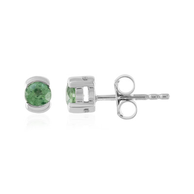 Boucles d'oreilles en argent et Kyanite Menthe