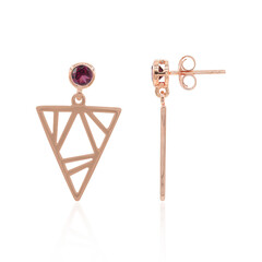 Boucles d'oreilles en argent et Grenat Rhodolite