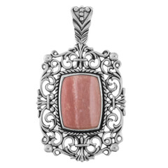 Pendentif en argent et Opale rose d'Australie (Art of Nature)