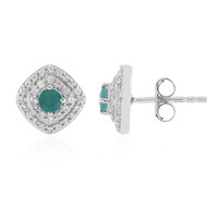 Boucles d'oreilles en argent et Grandidierite