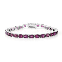 Bracelet en argent et Grenat Rhodolite