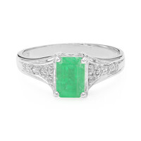Bague en argent et Emeraude de Bahia