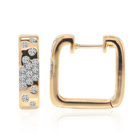 Boucles d'oreilles en or et Diamant SI1 (G)