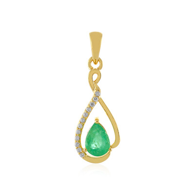 Pendentif en argent et Emeraude d'Ethiopie