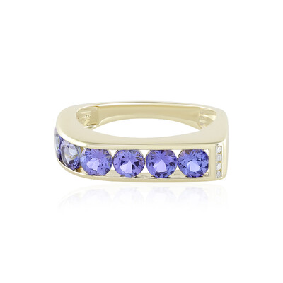 Bague en or et Tanzanite AAA (de Melo)