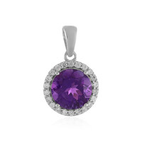 Pendentif en argent et Améthyste de Sibérie