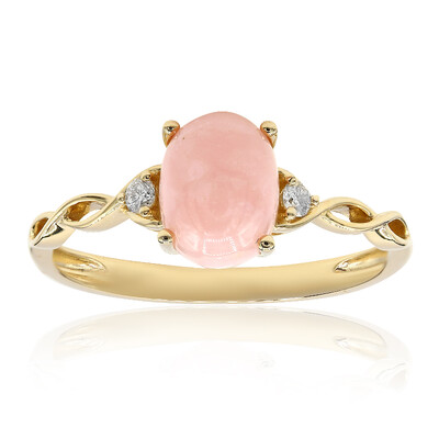 Bague en or et Opale rose (CIRARI)