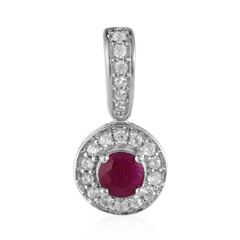 Pendentif en argent et Rubis du Kenya