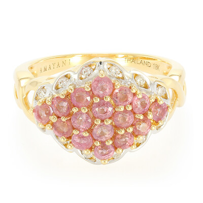 Bague en or et Saphir Padparadscha non chauffé (AMAYANI)