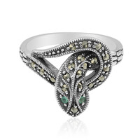 Bague en argent et Emeraude