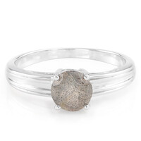 Bague pour homme en argent et Spectrolite