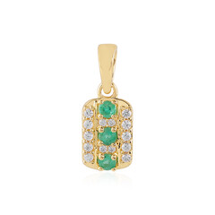 Pendentif en argent et Emeraude de Russie