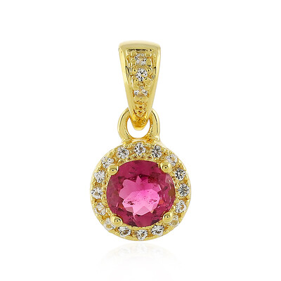 Pendentif en argent et Tourmaline rose