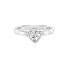 Bague en argent et Diamant I3 (J)