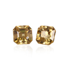  Zircon jaune (gemme et boîte de collection)