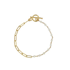Bracelet en argent et Perle de culture d'eau douce (Joias do Paraíso)