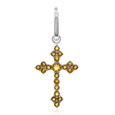 Pendentif en argent et Citrine