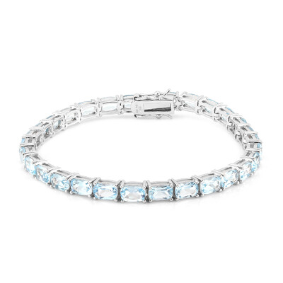 Bracelet en argent et Topaze bleu ciel