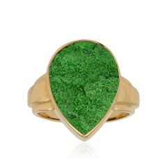 Bague en argent et Uvarovite