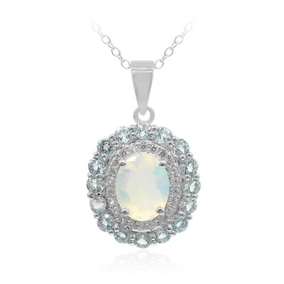 Collier en argent et Opale Welo