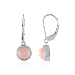 Boucles d'oreilles en argent et Opale rose