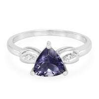Bague en argent et Iolite de Ceylan
