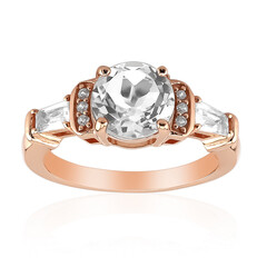 Bague en argent et Topaze blanche
