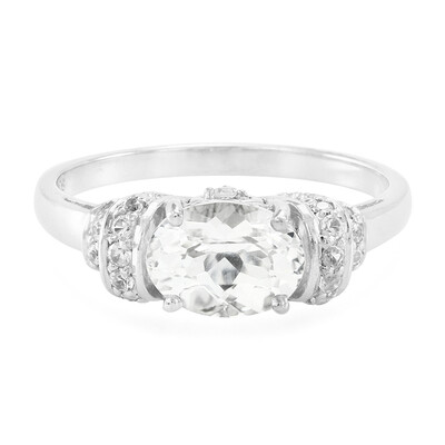Bague en argent et Béryl de l'Himalaya