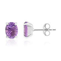 Boucles d'oreilles en argent et Améthyste