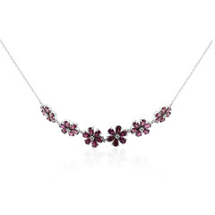Collier en argent et Grenat Rhodolite