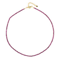 Collier en argent et Rubis du Mozambique