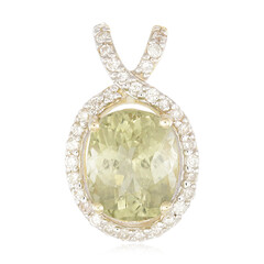 Pendentif en or et Tourmaline cuprifère