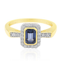 Bague en or et Saphir de Ceylan