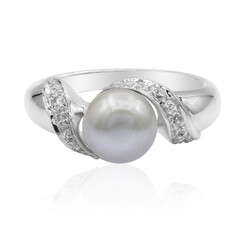 Bague en argent et Perle de culture d'eau douce