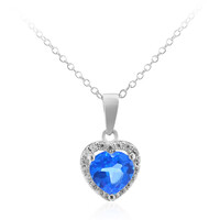 Collier en argent et Topaze Bleue Indigo
