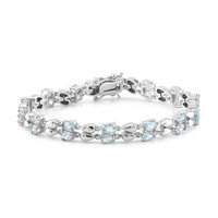 Bracelet en argent et Topaze bleu ciel